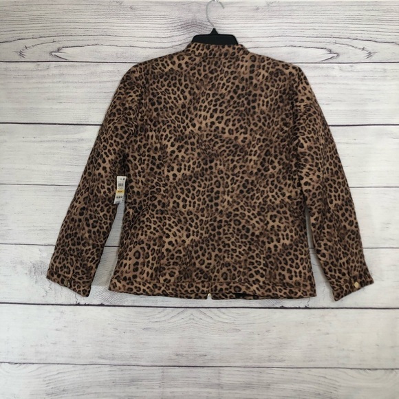 NWT Charter Club Cheetah-Print Jacket Sz Med - Picture 7 of 7